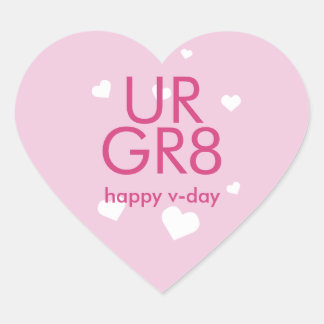 Je bent een geweldig Valentijnsdag paars lila hart Sticker