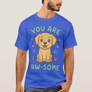 Je bent een geweldige schattige gouden retriever p t-shirt