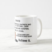 Je bent een geweldige vader... alle andere Dads zi Koffiemok (Voorkant rechts)