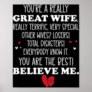 Je bent een geweldige vrouw Trump beste vrouw Je b Poster