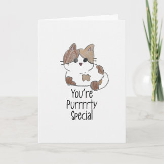 Je bent een heel Bijzonder Cute Kitty Wenskaart Kaart