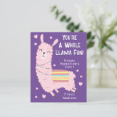 Je bent een hele Llama Fun Classroom Valentijnsdag (Staand voorkant)