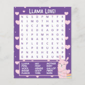 Je bent een hele Llama Fun Classroom Valentijnsdag (Achterkant)