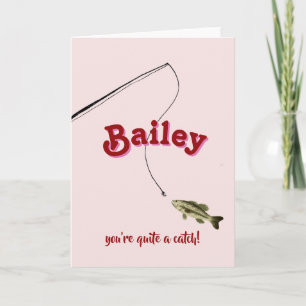 Je bent een hele vangst Roze Vissen Valentijnskaar Kaart