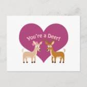 Je bent een hert! briefkaart (Voorkant)