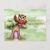 Je bent een HOOT! Gelukkige Valentijnsdag Feestdagenkaart (Voorkant)