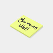 Je bent een Idiot Post-its® Post-it® Notes (Schuin)