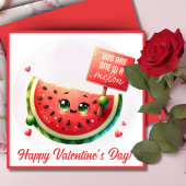 Je bent een in een meloen Schattigee aangepaste Va Feestdagenkaart