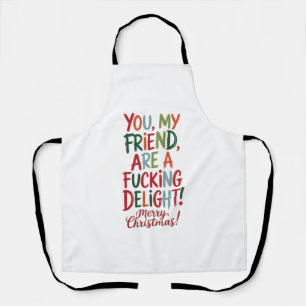 Je Bent Een K*t Lekker Ding Prettig Kerstfeest BFF Schort