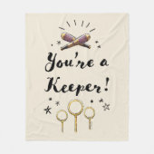 Je bent een keeper fleece deken (Voorkant)