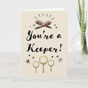 Je bent een keeper kaart