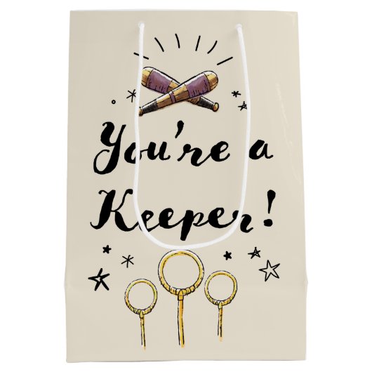Je bent een keeper medium cadeauzakje (Achterkant)