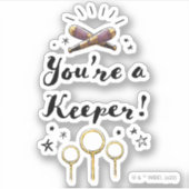 Je bent een keeper sticker (Voorkant)
