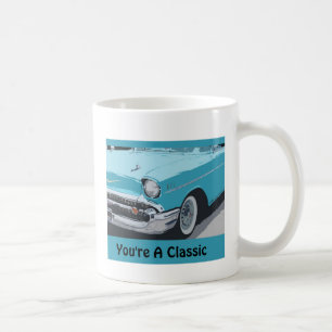 Je bent een Klassieke, Klassieke 1955 Blauwe Chevy Koffiemok
