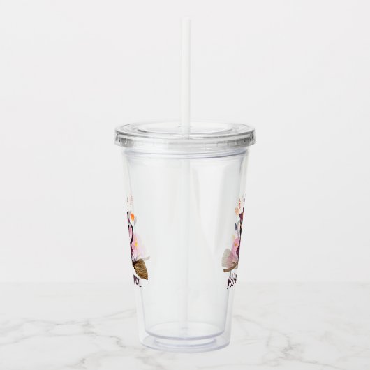 Je bent een magische heksenkat acryl drinkbeker (Rechts)