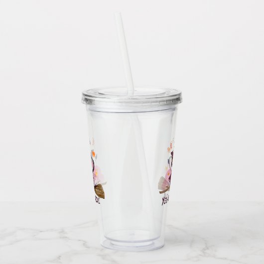 Je bent een magische heksenkat acryl drinkbeker (Links)