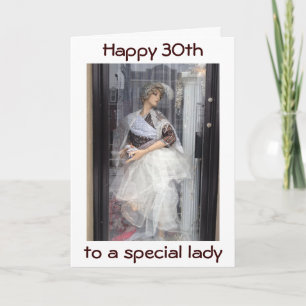 JE BENT EEN MODEL VOOR ONS ALL=HAPPY 30th BIRTHDAY Kaart