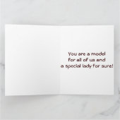 JE BENT EEN MODEL VOOR ONS ALL=HAPPY "MOEDERDAG" KAART (Binnen)