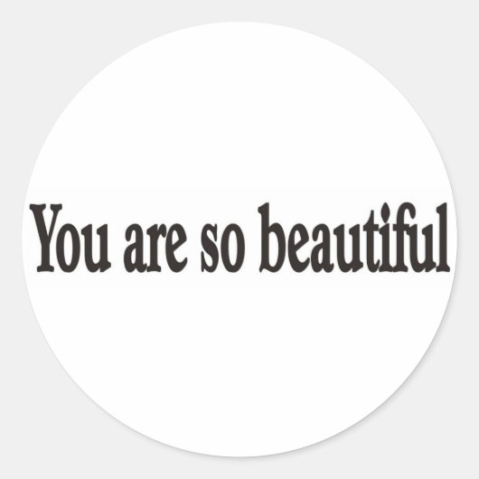 Je bent een mooie sticker (Voorkant)