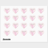 Je bent een Olifant Roze Baby shower Hart Sticker (Vel)