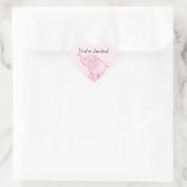 Je bent een Olifant Roze Baby shower Hart Sticker (Tas)