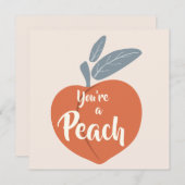 Je bent een Peach Bedankkaart (Voorkant / Achterkant)