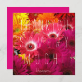 Je bent een Peach. Thank You kaart (Voorkant / Achterkant)