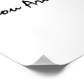 Je bent een perfecte flamingo acceptatie bevestigi poster (Hoek)