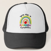 Je bent een regenboog van mogelijke leraar trucker pet (Voorkant)