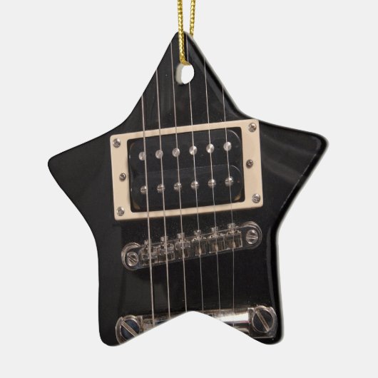 Je bent een Rock Star Black Electric Guitar String Keramisch Ornament (Links)