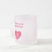 Je bent een schattige pi matglas koffiemok (Voorkant links)