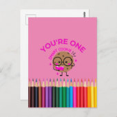 Je bent één slim koekje briefkaart (Voorkant / Achterkant)