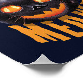 Je bent een sluipende Meowt. | Halloween Black Cat Poster (Hoek)