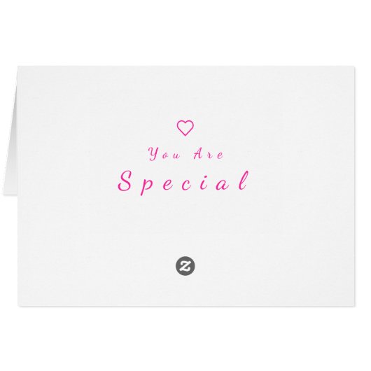 Je bent een speciale liefdesKaart met hart romanti (Achterkant Horizontaal)