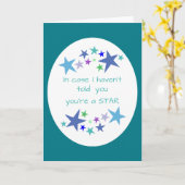 Je bent een Star, Fun Birthday Appreciation Card Kaart (Gele Bloem)