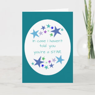 Je bent een Star, Fun Birthday Appreciation Card Kaart