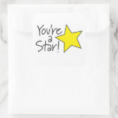 Je bent een Star sticker (Tas)