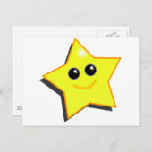 Je bent een ster! briefkaart (Voorkant / Achterkant)