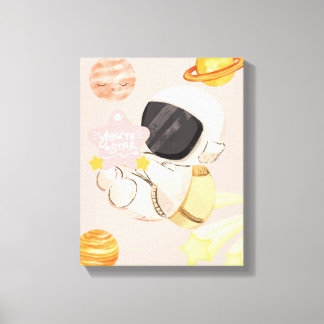 Je bent een ster - Kunst voor de kinderkamer Canvas Afdruk