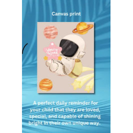 Je bent een ster - Nursery muur kunst Canvas Afdruk