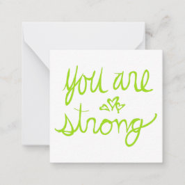 Je bent een sterke Valentijn Notitiekaartje