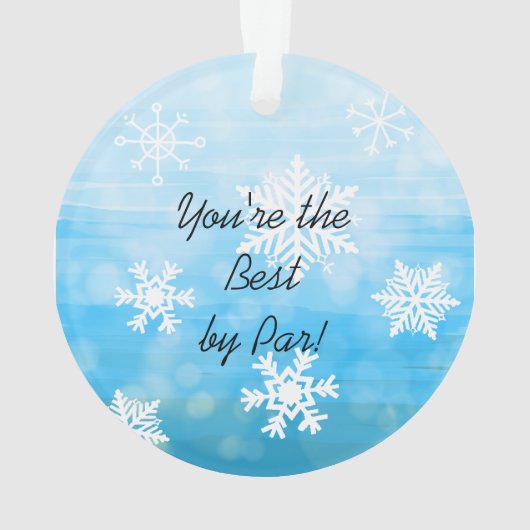 Je bent een T-shirt-rijke gouden kerst Ornament (achterkant)