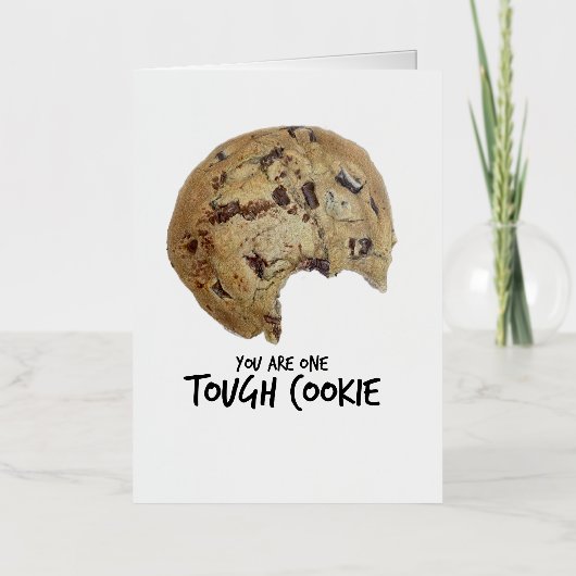 Je Bent Een Taai Koekje Wenskaart Folie Wenskaart (Voorkant)