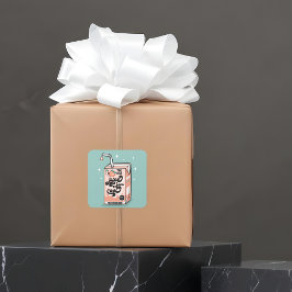 Je bent een te coole Valentijn in de klas Vierkante Sticker