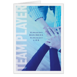 Je bent een TEAM PLAYER, in het bedrijfsleven en i
