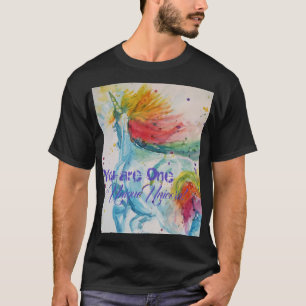 Je bent een unieke Unicorn! RegenboogWaterverf T-shirt
