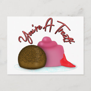 Je bent een Valentijnsdag met een Treat gevulde aa Briefkaart