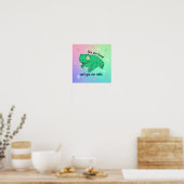Je bent een valide Happy Cute Supportive Rainbow K Poster (Keuken)