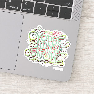 Je bent een van ons nu groene grafische sticker