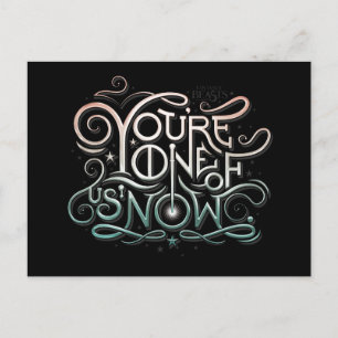 Je bent een van ons nu kleurrijk grafisch briefkaart